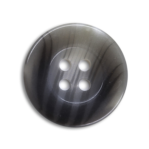 15411 Sullivans 19mm Round Plastic Button 4 Hole - Two Tone Grey - 32 In A Tube