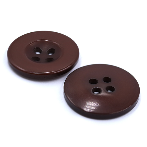 15413 Sullivans 19mm Round Plastic Button 4 Hole - Brown - 32 In A Tube