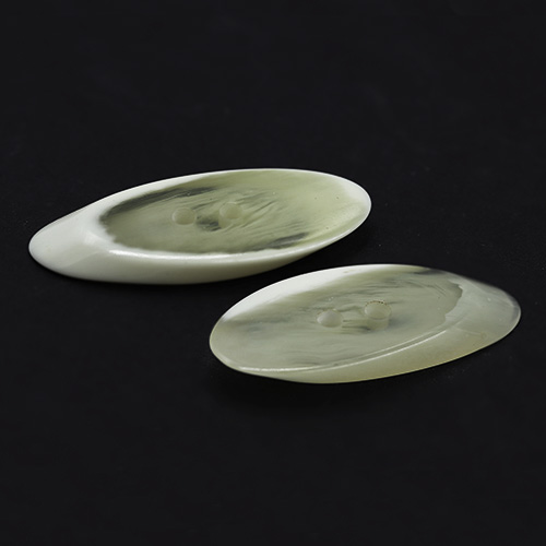 15419 Sullivans 35mm Slivered Wood Effect Plastic Button 2 Hole- Off White - 60 In A Tube