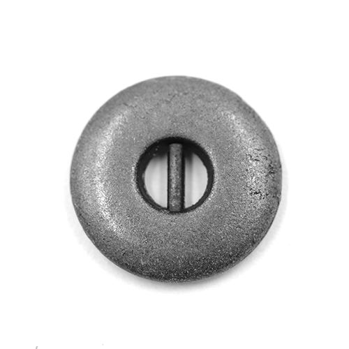15434 Sullivans 11mm Round Metal Button 2 Hole With Circle Insert - Silver - 37 In A Tube