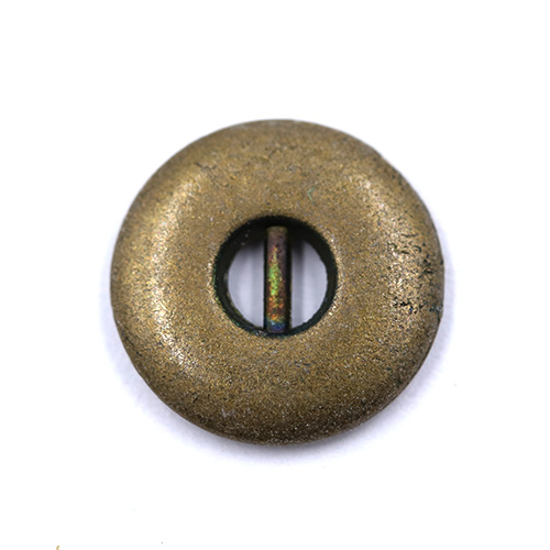 15435 Sullivans 11mm Round Metal Button 2 Hole With Circle Insert - Bronze - 37 In A Tube