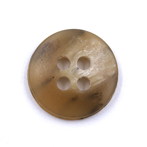 15446 Sullivans 15mm Round Plastic Button 4 Hole  - Two Tone Beige - 39 In A Tube