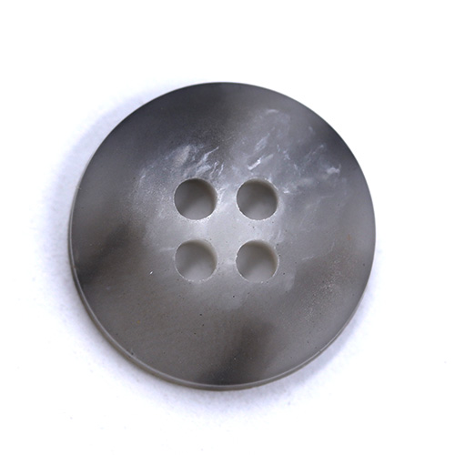 15447 Sullivans 15mm Round Plastic Button 4 Hole - Two Tone Grey - 39 In A Tube
