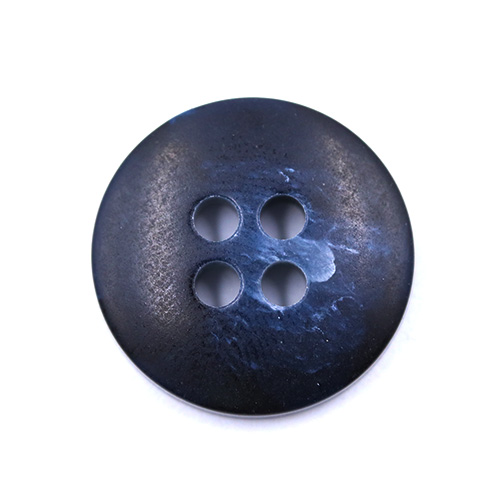 15449 Sullivans 15mm Round Plastic Button 4 Hole - Two Tone Navy - 39 In A Tube