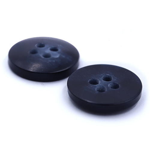 15449 Sullivans 15mm Round Plastic Button 4 Hole - Two Tone Navy - 39 In A Tube