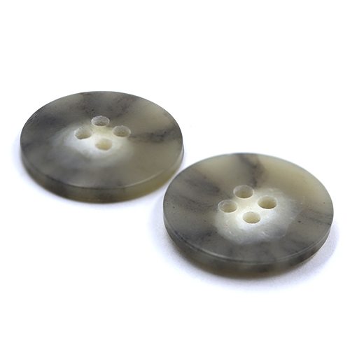 15454 Sullivans 20mm Round Plastic Button 4 Hole - Two Tone Natural - 38 In A Tube