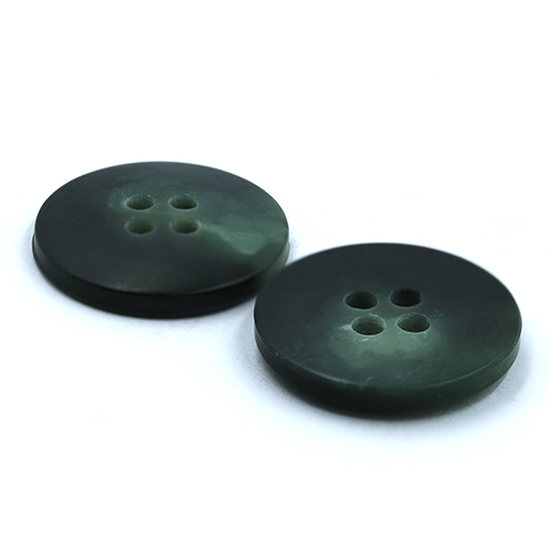 15456 Sullivans 20mm Round Plastic Button 4 Hole - Two Tone Green - 38 In A Tube