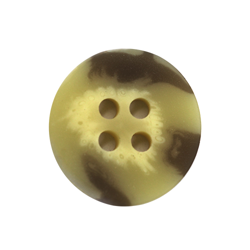15459 Sullivans 15mm Round Plastic Button 4 Hole - Pebble - 37 In A Tube