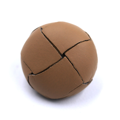 15486 Sullivans 20mm Round Plastic Shank Button - Leather Effect - Beige - 25 In A Tube