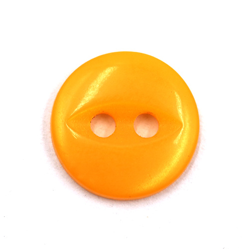 15492 Sullivans 12mm Round Plastic Fisheye Button 2 Hole - Gold - 150 In A Tube