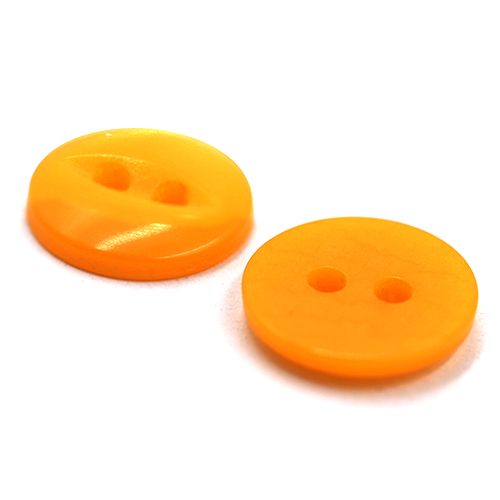 15492 Sullivans 12mm Round Plastic Fisheye Button 2 Hole - Gold - 150 In A Tube