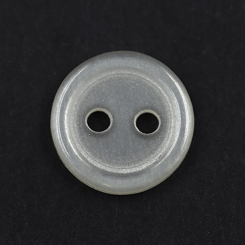 15799 Sullivans 11mm Round Plastic Button 2 Hole - Clear - 150 In A Tube