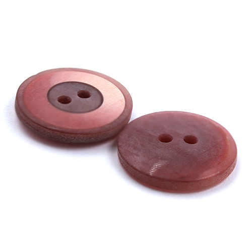 15925 Sullivans 16mm Three Ringed Round Plastic Button 2 Hole - Dusty Pink - Bag Of 100