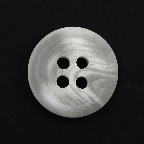 16527 Sullivans 18mm Round Plastic Button With Four Holes - Opaque White -  Bag Of 100