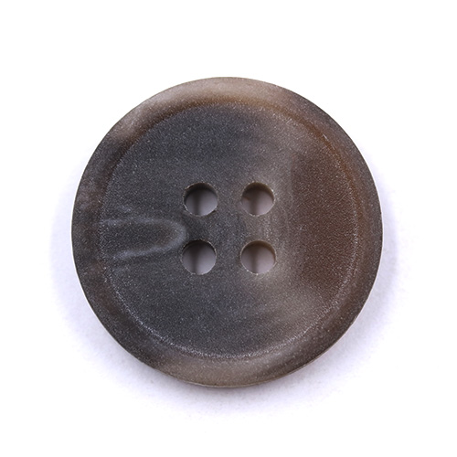 16539 Sullivans 20mm Round Plastic Button With Four Holes - Two Tone Brown -  36 In A Tube