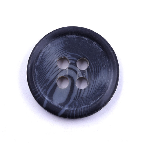 16540 Sullivans 20mm Round Plastic Button With Four Holes - Two Tone Navy -  36 In A Tube