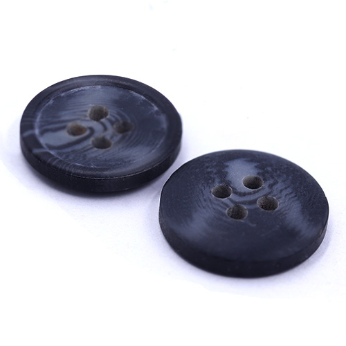 16540 Sullivans 20mm Round Plastic Button With Four Holes - Two Tone Navy -  36 In A Tube