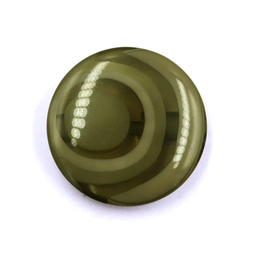 16630 Sullivans 22mm Round Plastic Button - Khaki Ringed - 21 In A Tube