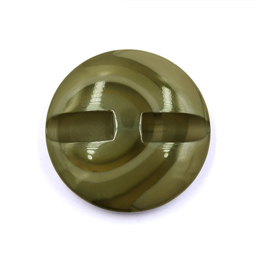 16630 Sullivans 22mm Round Plastic Button - Khaki Ringed - 21 In A Tube