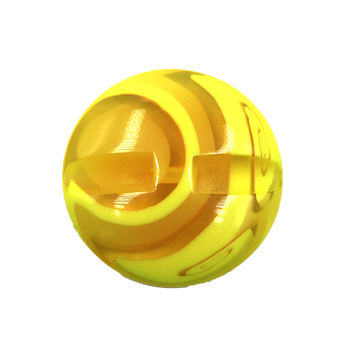 16658 Sullivans 25mm Round Plastic Button - Yellow Ringed - Bag Of 100