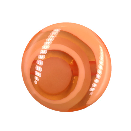 16660 Sullivans 25mm Round Plastic Button - Apricot Ringed - Bag Of 100