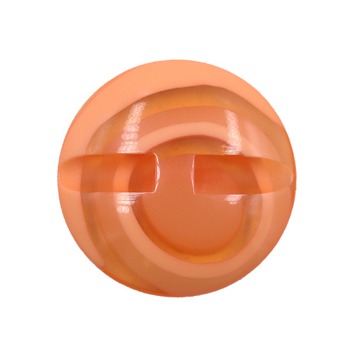 16660 Sullivans 25mm Round Plastic Button - Apricot Ringed - Bag Of 100