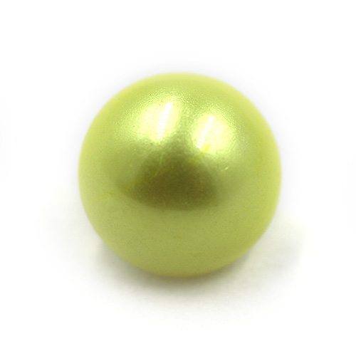 16690 Sullivans 12mm Pearl Plastic Button With Shank - Lemon - 25 In A Tube