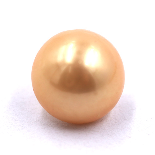 16691 Sullivans 12mm Pearl Plastic Button With Shank - Peach - 25 In A Tube