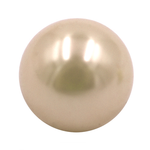 16703 Sullivans 8mm Pearl Plastic Button With Metal Shank - Cream - 37 In A Tube