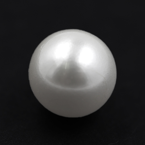 16718 Sullivans 12mm Pearl Plastic Button With Metal Shank - White - Bag Of 100
