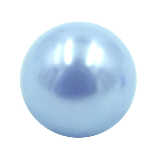 16719 Sullivans 12mm Pearl Plastic Button With Metal Shank - Sky - Bag Of 100