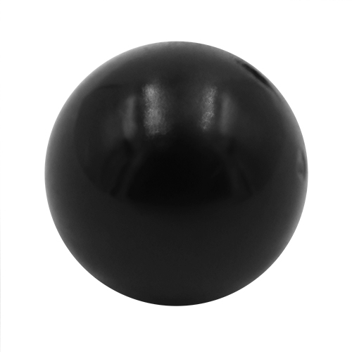 16722 Sullivans 12mm Pearl Plastic Button With Metal Shank - Black - Bag Of 100