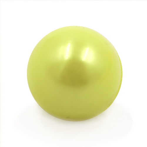 16725 Sullivans 8mm Pearl Plastic Button With Shank - Lemon - 52 In A Tube