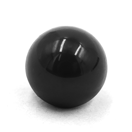16730 Sullivans 8mm Pearl Plastic Button With Shank - Black - 52 In A Tube