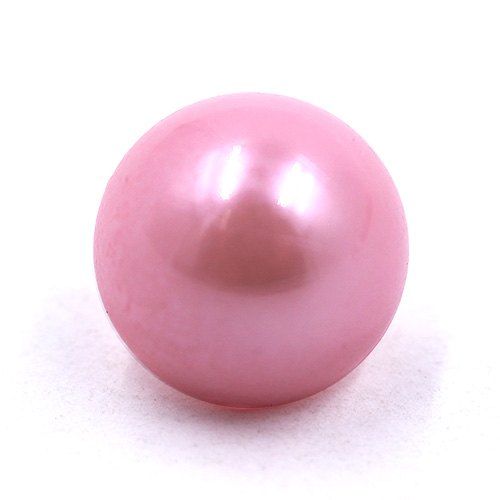 16731 Sullivans 8mm Pearl Plastic Button With Shank - Pink - Bag Of 100