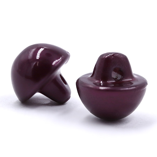 16746 Sullivans 10mm Pearl Plastic Button With Shank - Wine - 42 In A Tube
