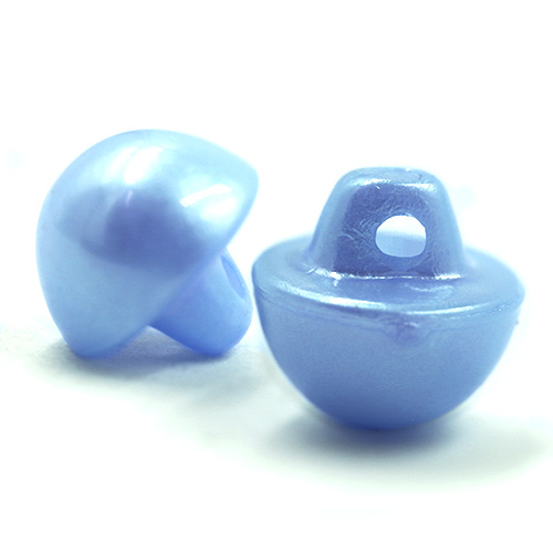 16751 Sullivans 10mm Pearl Plastic Button With Shank - Sky - Bag Of 100