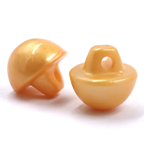 16753 Sullivans 10mm Pearl Plastic Button With Shank - Peach - Bag Of 100