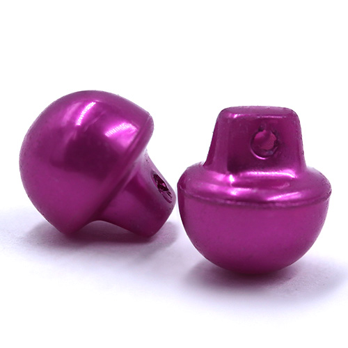 16757 Sullivans 10mm Pearl Plastic Button With Shank - Purple - Bag Of 100