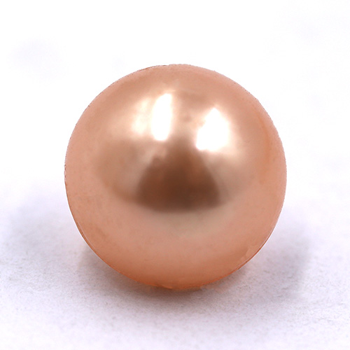 16763 Sullivans 12mm Pearl Plastic Button With Shank - Peach - 40 In A Tube