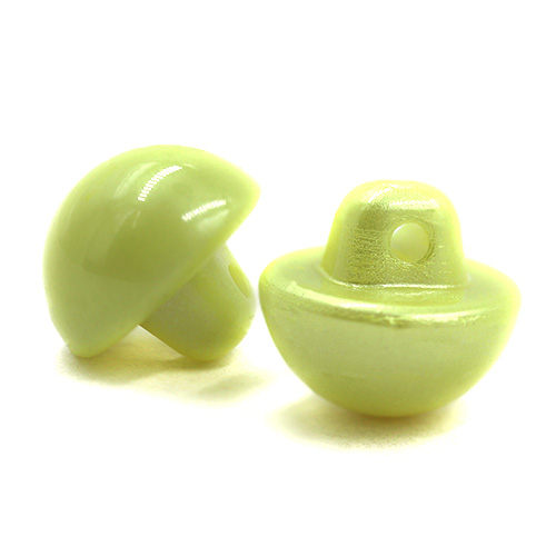 16772 Sullivans 12mm Pearl Plastic Button With Shank - Lemon - Bag Of 100
