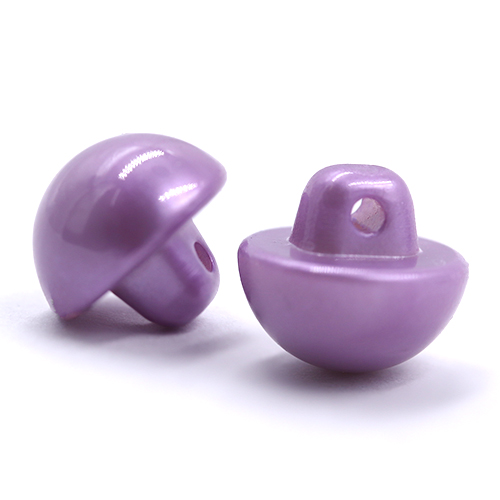 16775 Sullivans 12mm Pearl Plastic Button With Shank - Lilac - Bag Of 100