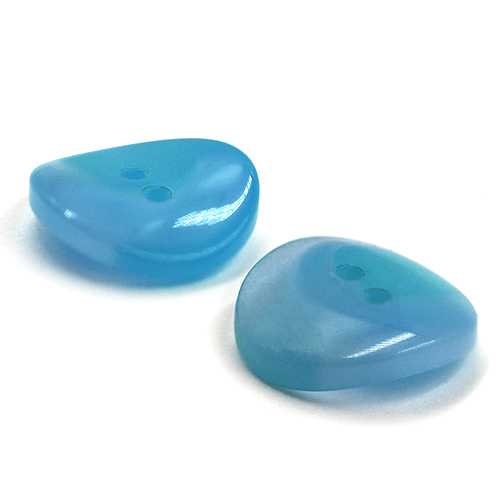 16798 Sullivans 15mm Concave Plastic Button  - Blue - 19 In A Tube