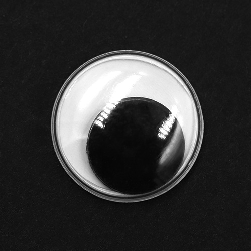 16873 Sullivans 12mm Bulk Joggle Eyes - Stick On - Bag Of 100