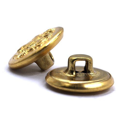 16923 Sullivans 15mm Round Metal Button With Crest - Gold - 23 In A Tube