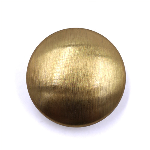 16939 Sullivans 23mm Round Metal Button With Shank - Plain Gold - 17 In A Tube