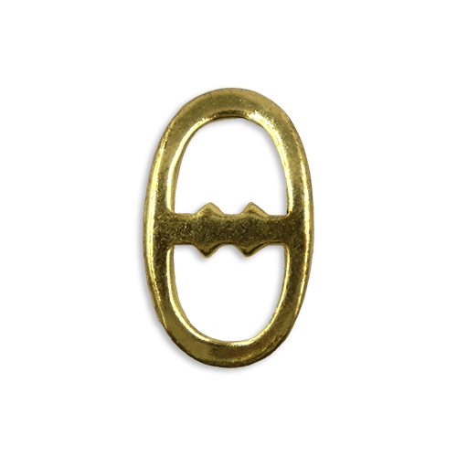 17052 Sullivans 8mm Metal Oval Buckle - Gold