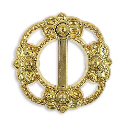 17083 Sullivans 34mm Plastic Buckle - Gold Filogree Design