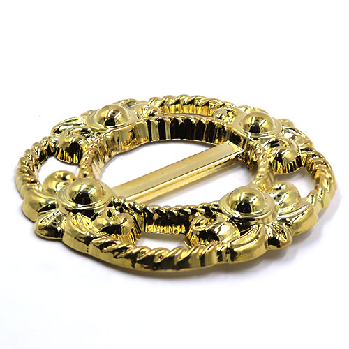 17083 Sullivans 34mm Plastic Buckle - Gold Filogree Design