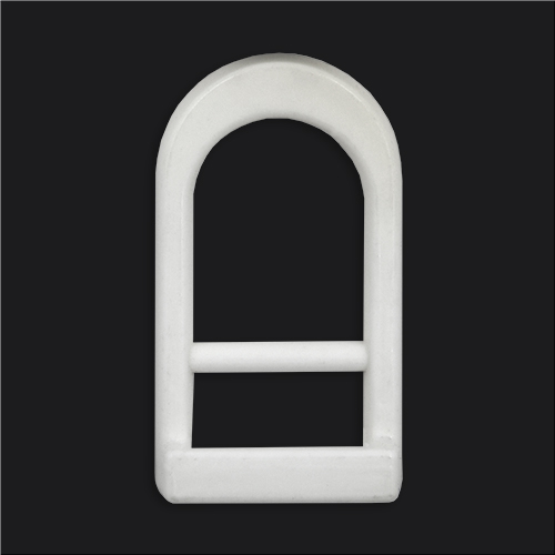 17127 Sullivans 20mm D Shaped Plastic Slide Buckle - White